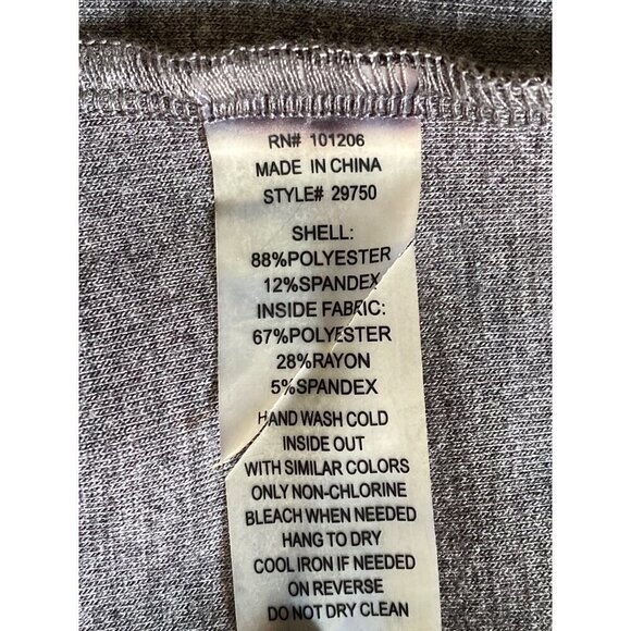 Soft Surroundings Gray Faux Suede Long Jacket, 3/4-Sleeves Women's Size S - Picture 9 of 9